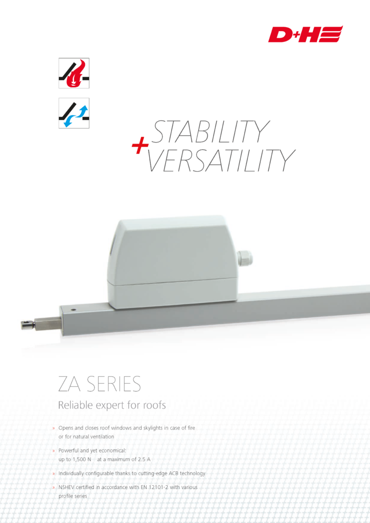 D+H Mechatronics products catalog ZA series cover image