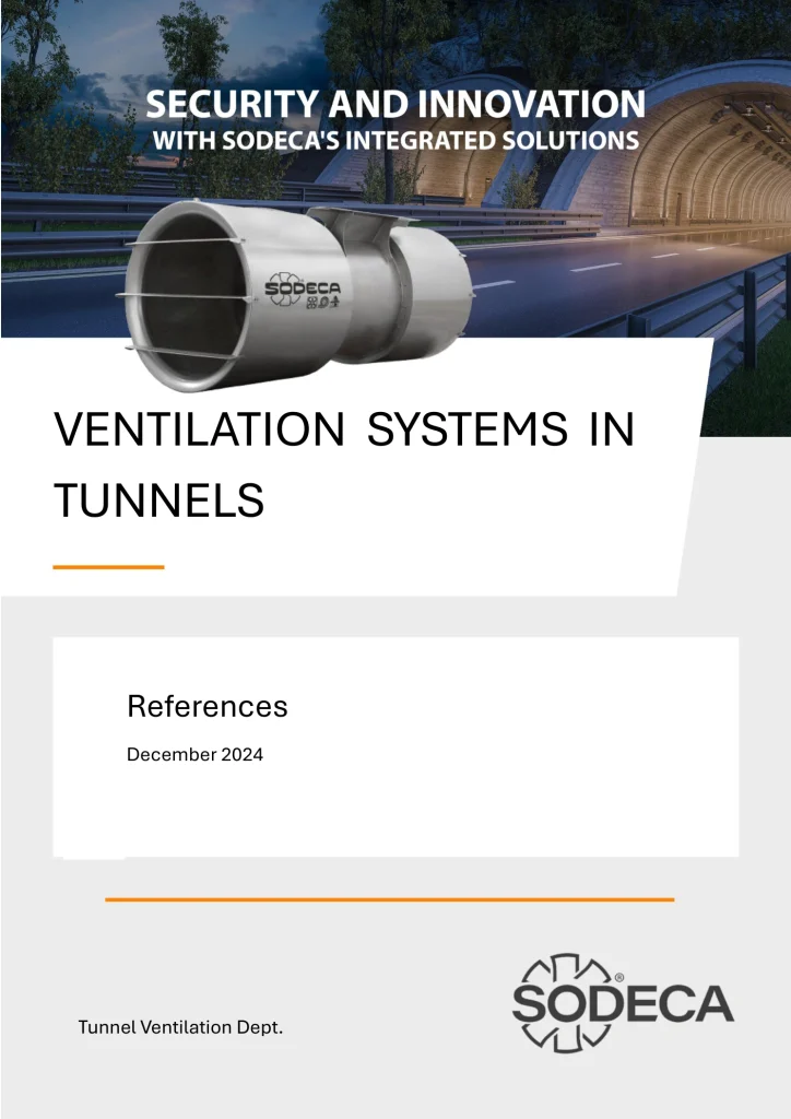 Apex Engineering Tunnel Ventilation Department – References, December 2024 cover page for tunnel ventilation systems.
