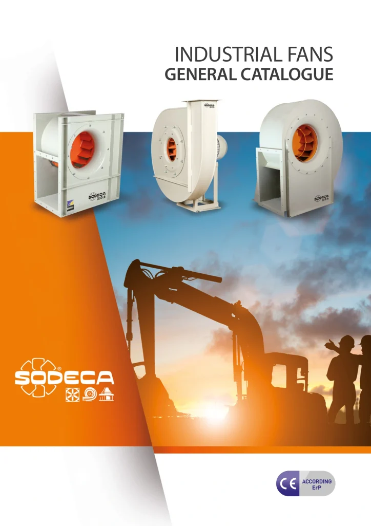 Sodeca industrial fans general catalogue cover.